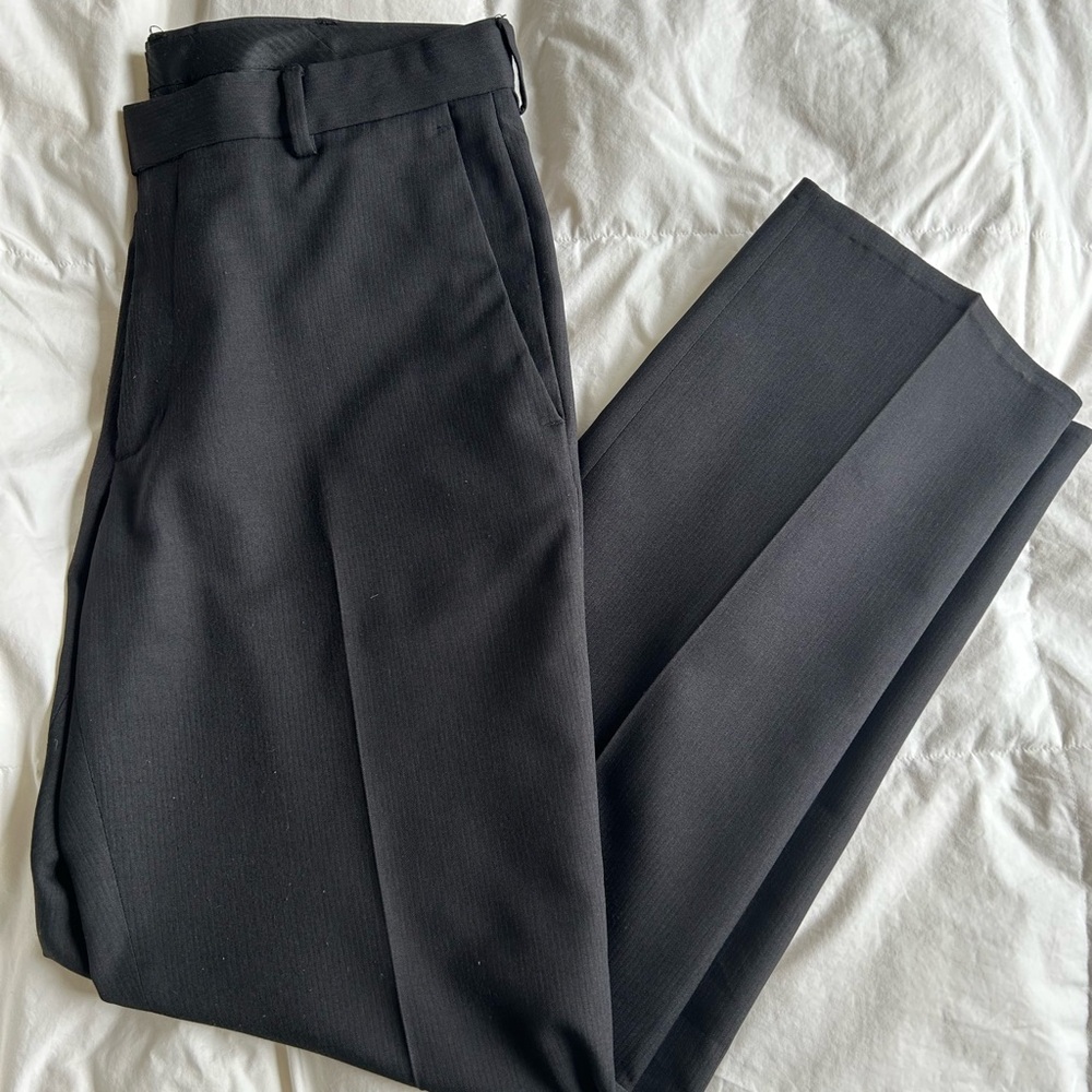 Kenneth Cole Black Dress Pants Tailored Sophistication